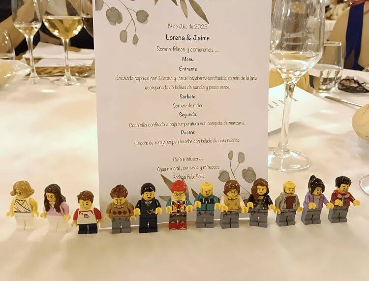 Photo collage preview in LEGO style